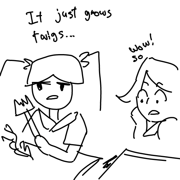 "wow so cool!" i meant for the MC dialogue - Online Drawing Game Comic Strip Panel by Mothbunita