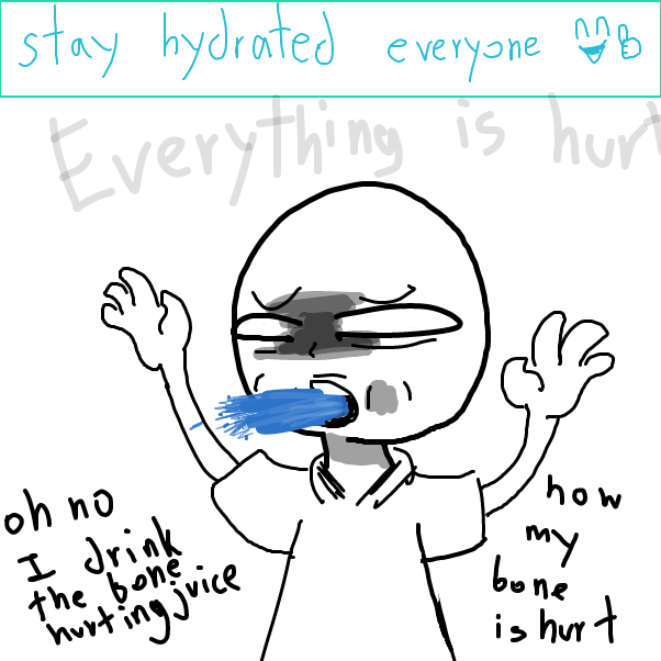 stayed hydrated is good - Online Drawing Game Comic Strip Panel by FifaSam