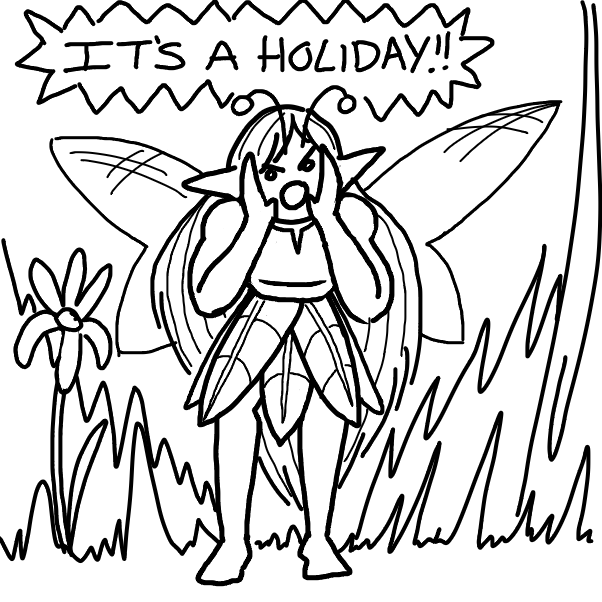 Drawing in Fairy world by EggLeon