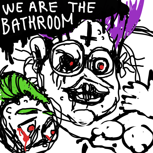 Drawing in Hot Topic by Peyocay