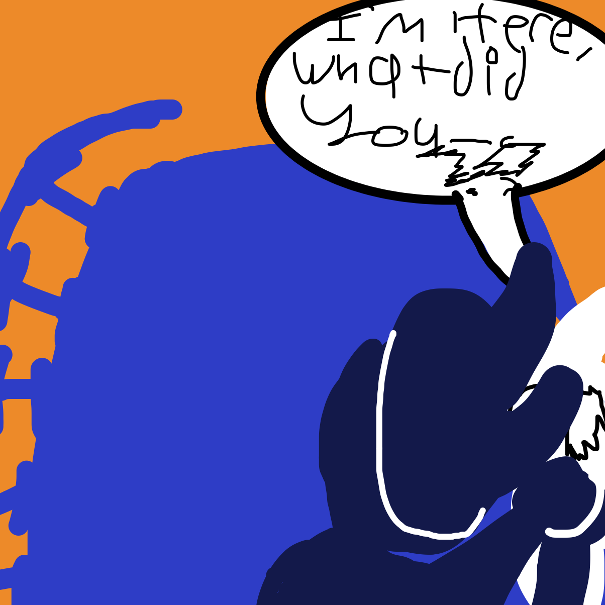 The bunny guy is getting jumped/attacked by the other guy ooooooo - Online Drawing Game Comic Strip Panel by EmoWeeb_the_Simp