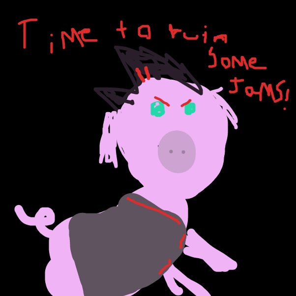 Goh getting ready to do what he always dose ruin perfectly good jams. - Online Drawing Game Comic Strip Panel by Monkey_HugLuv