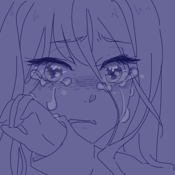 Drawing in sad face  by SSR scorpia