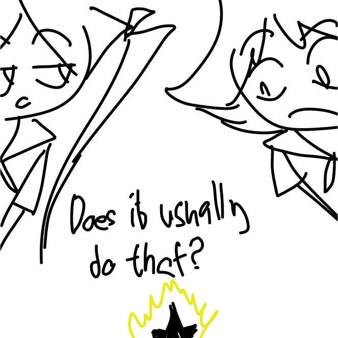 "Does it usually do that?" - Online Drawing Game Comic Strip Panel by SeanTrunks