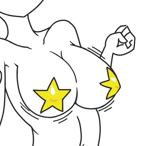 Drawing in titties by Cake Emoji.