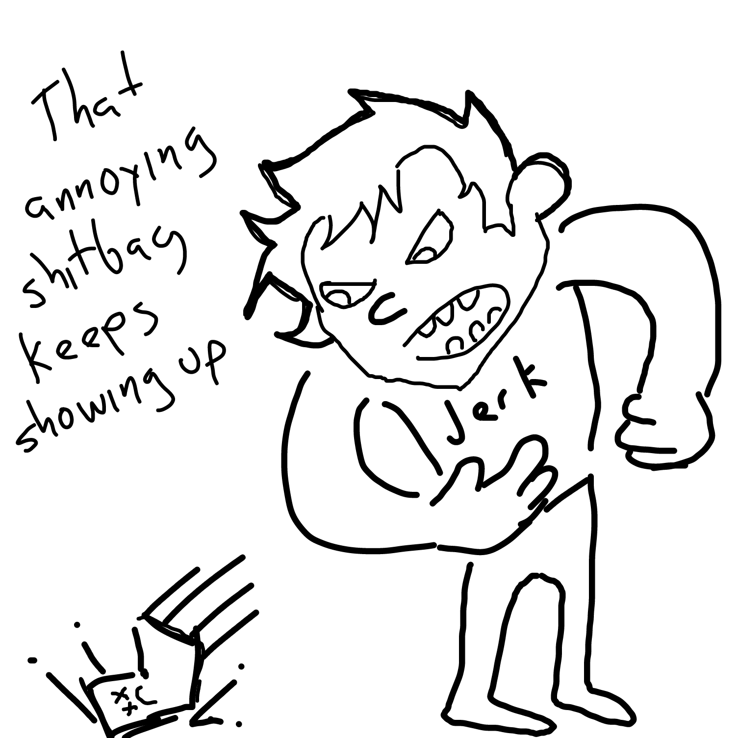 Drawing in Dan vs paneljam by Sabandija