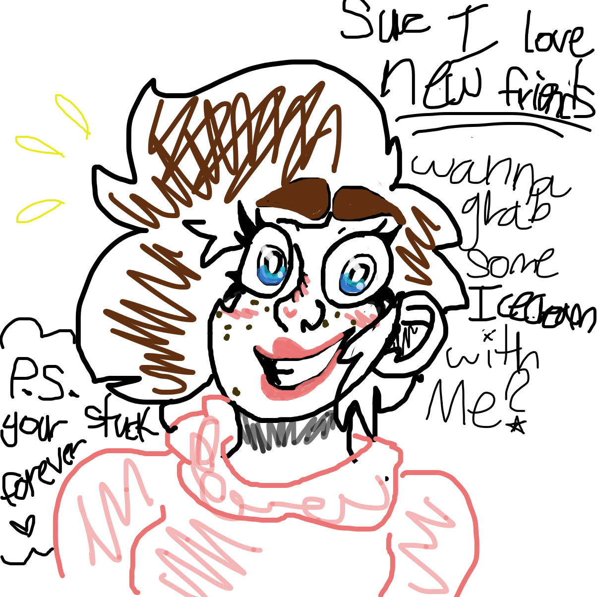 Drawing in Friends….Ooooooo by YanaTheDankest