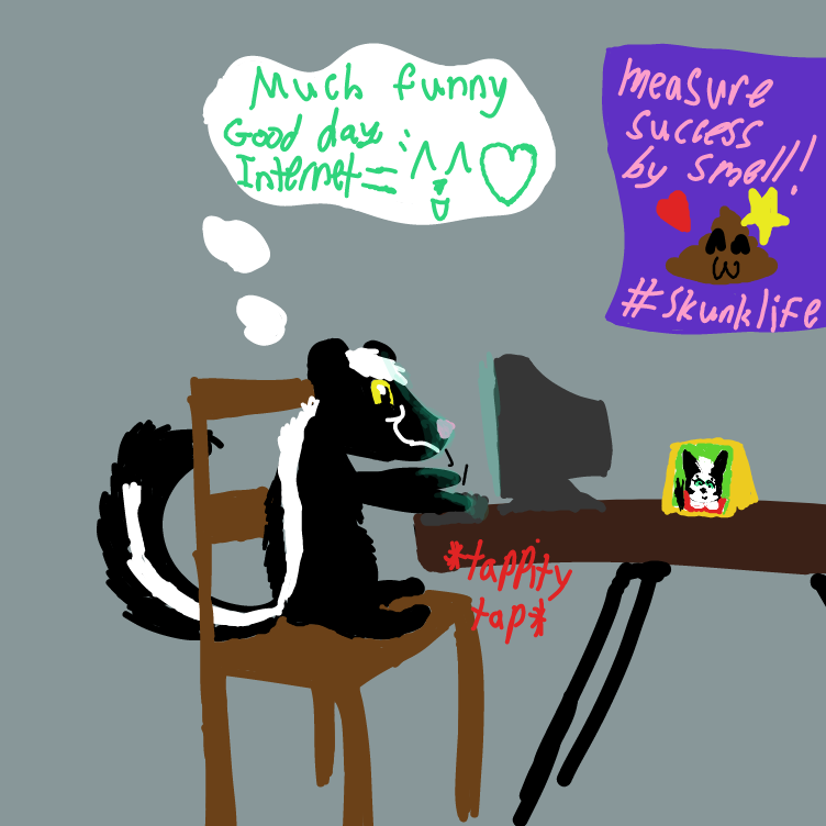 "I'm stunk at the bottom right now, but I smell a change in the wind." - Online Drawing Game Comic Strip Panel by Setin