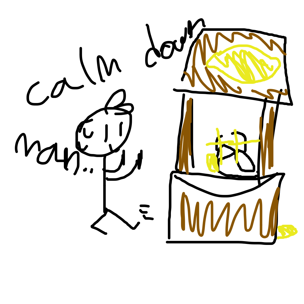 Drawing in The lemonade stand… by YanaTheDankest