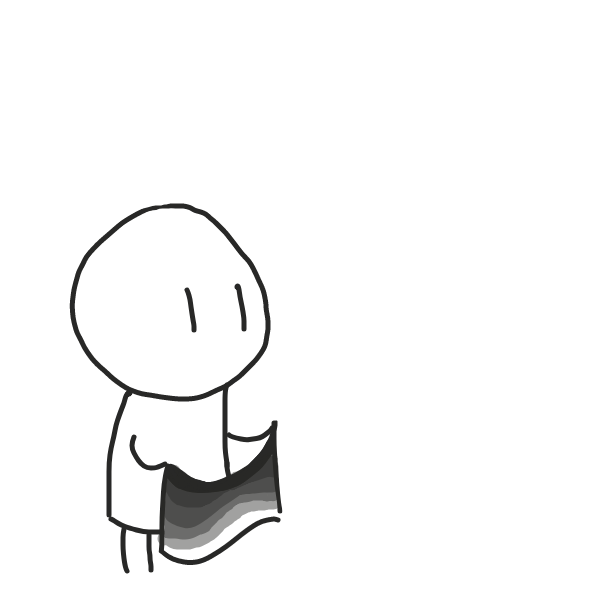 the straight flag is a cruel joke . . . really do hate it  - Online Drawing Game Comic Strip Panel by Cake Emoji