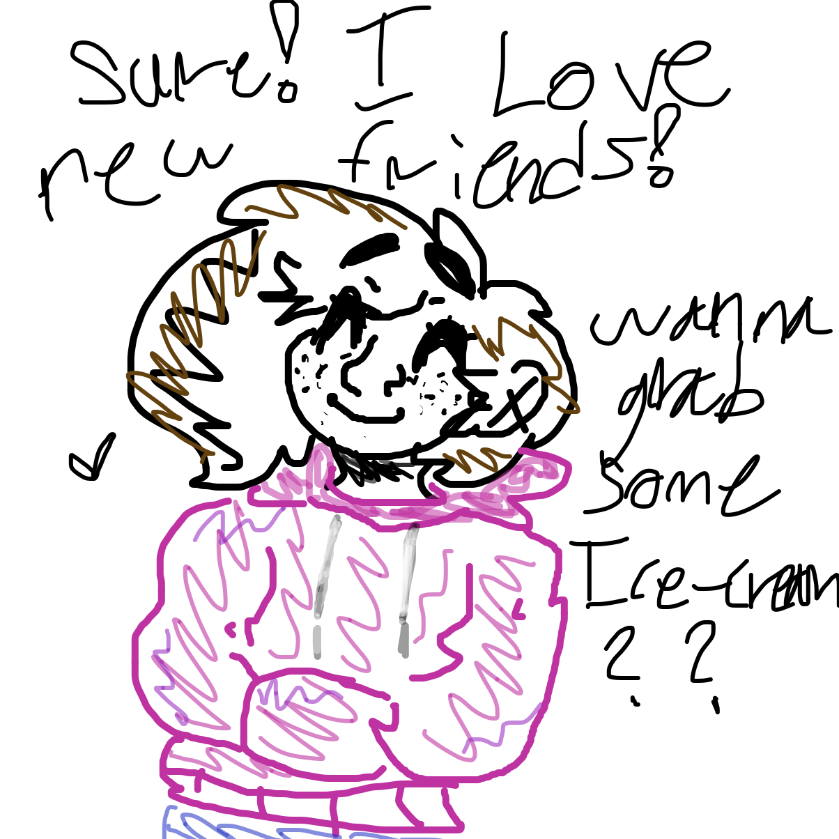 Drawing in Yay friends! by YanaTheDankest