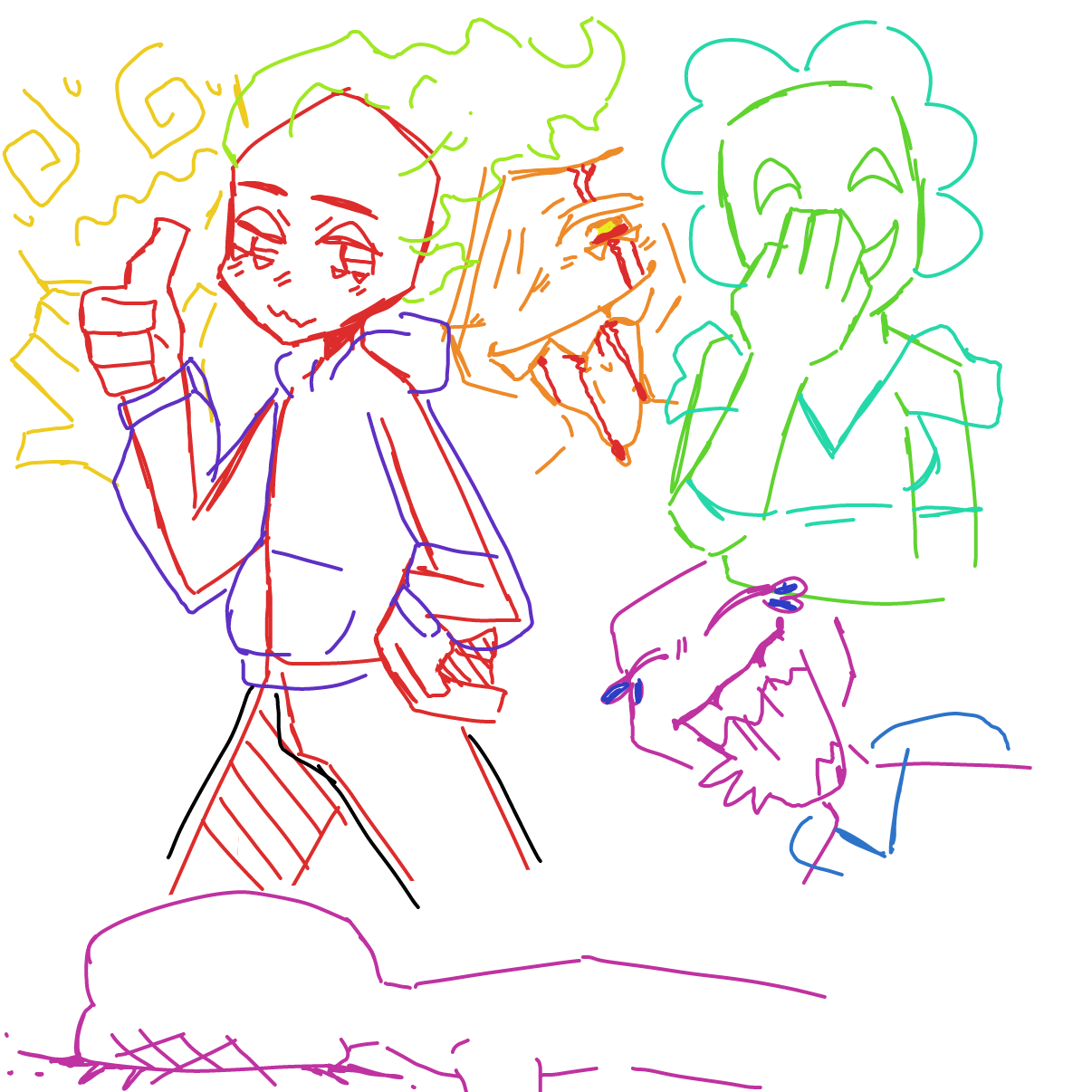 Drawing in Poses 3 by Badwolf