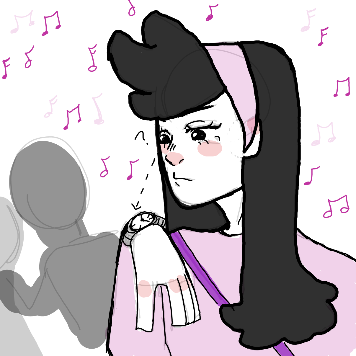 Drawing in Music class by Badwolf