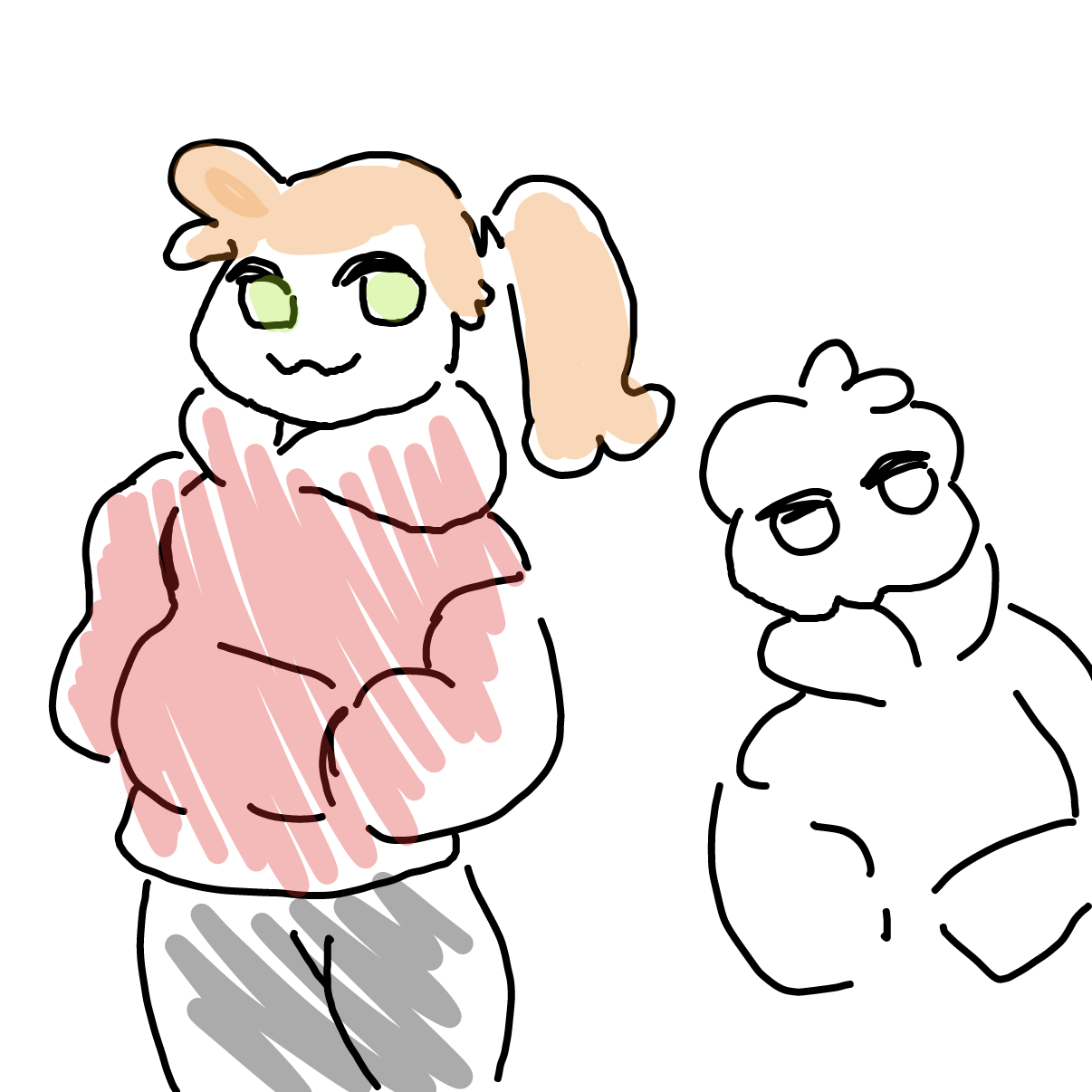 Drawing in our anti/opposite art style by Badwolf