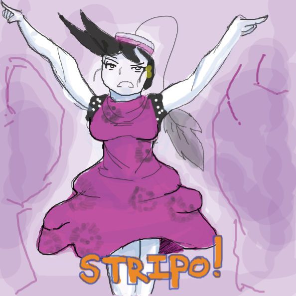 Drawing in AWAKEN MY STRIPPERS  by kurocartoonist