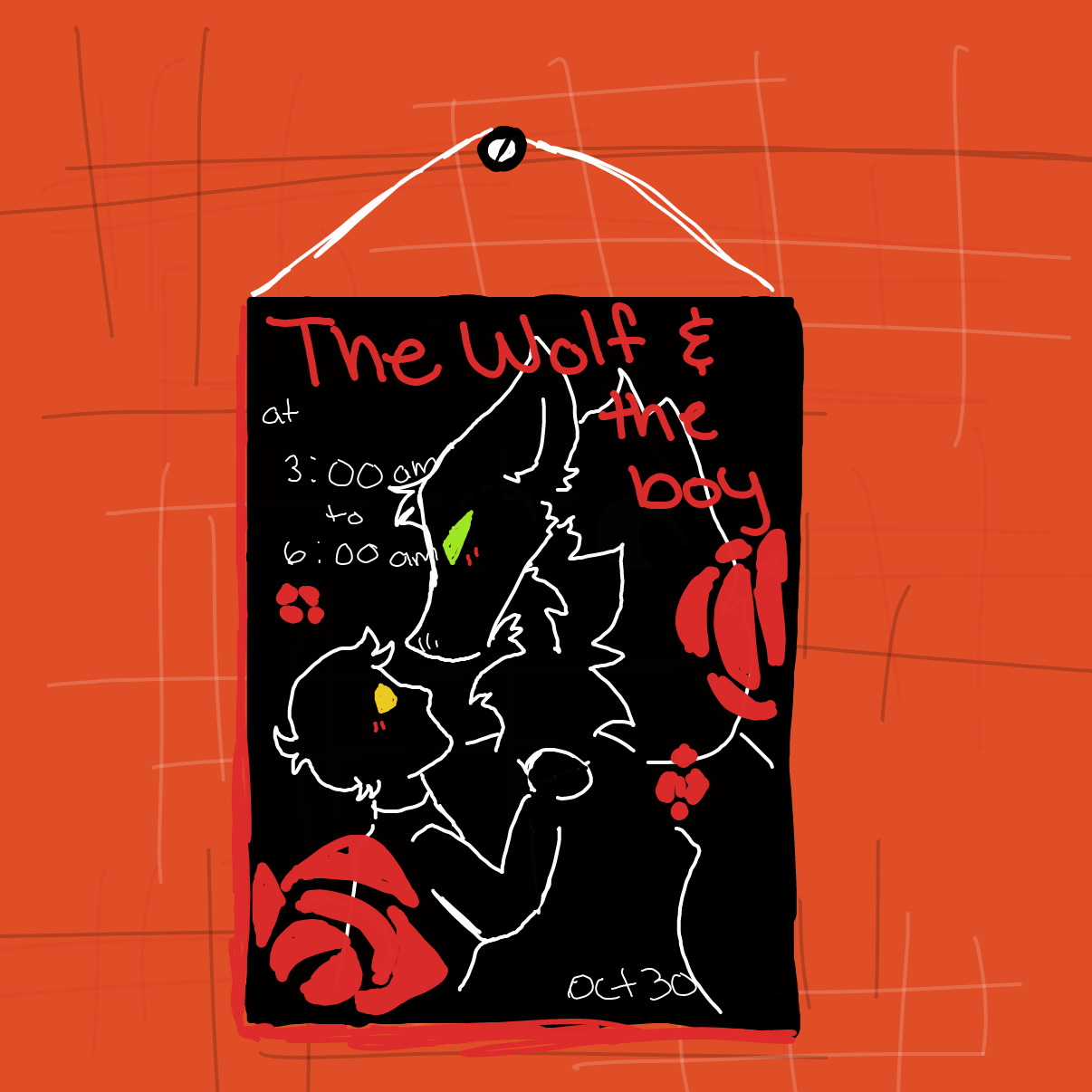 Drawing in poster by Badwolf