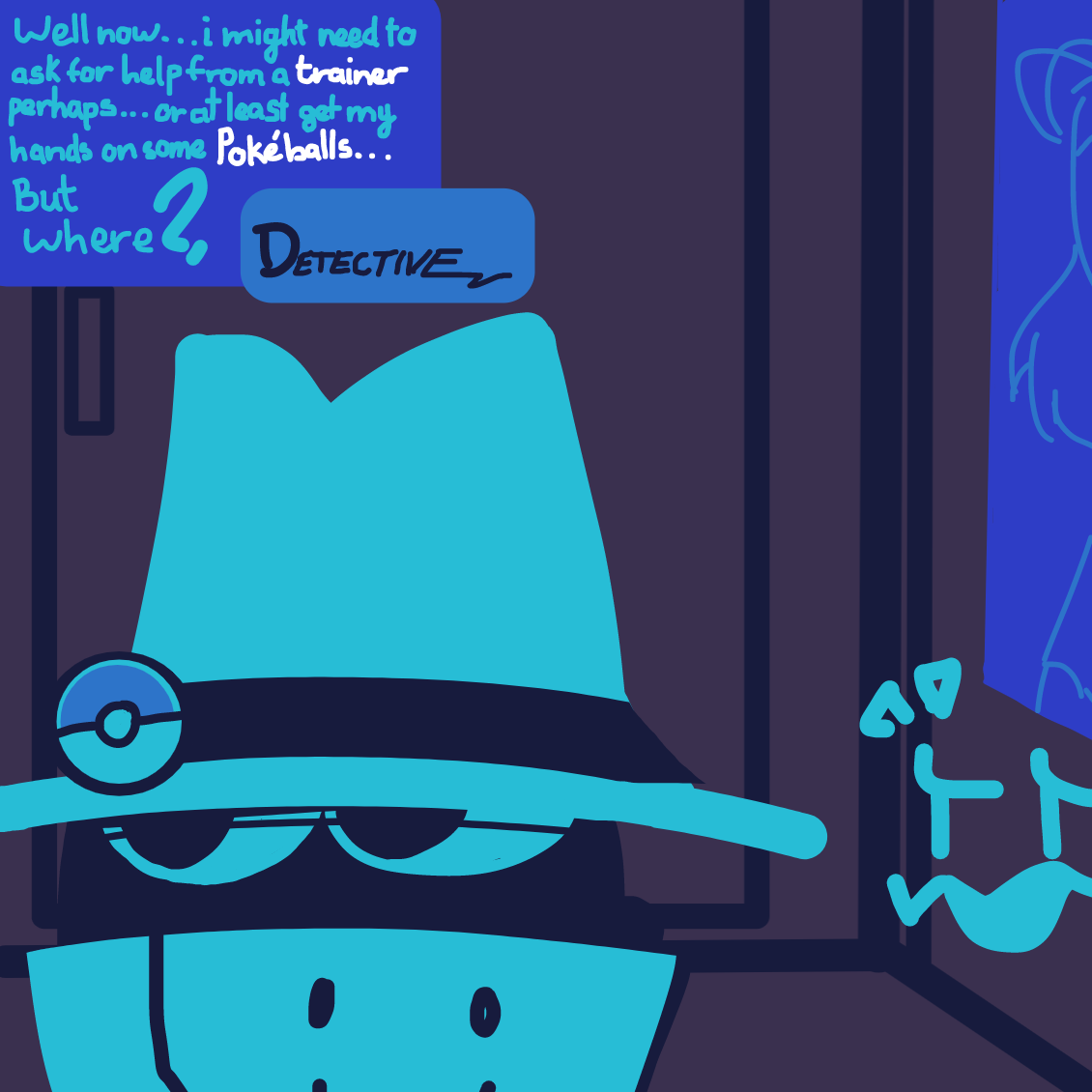 Drawing in Detective Ghost Part 2: The PokeCon  by iamanartist