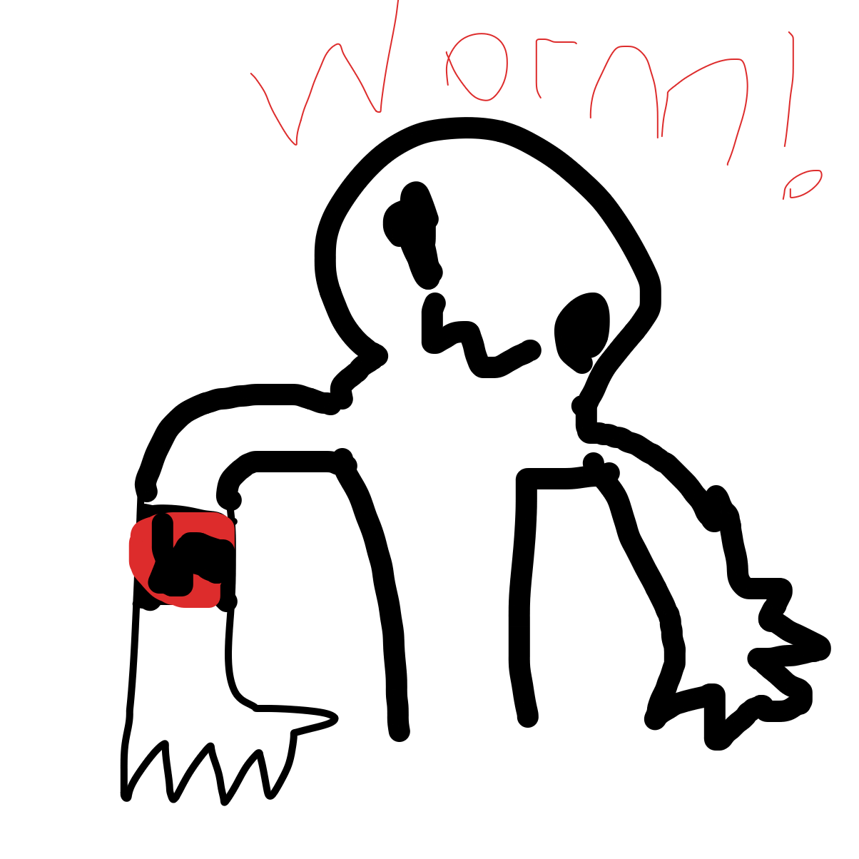 Drawing in Goodbye world by AsrielTheSusieFan