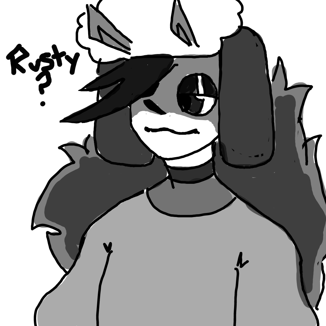 Drawing in Raccoon :0 by Rednightlights