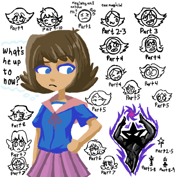 It's interesting to see her character design change overtime and how other people draw her. - Online Drawing Game Comic Strip Panel by SeanTrunks