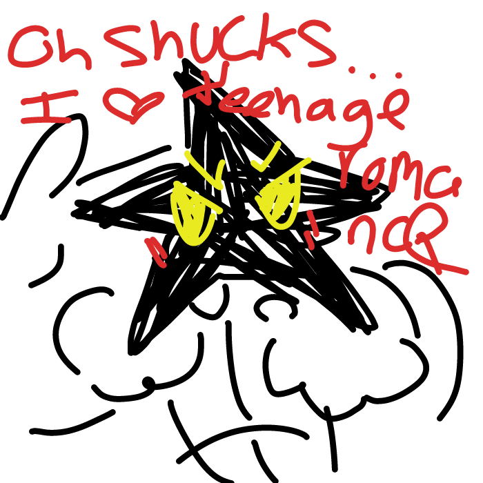 "oh shucks I <3 teenage romance" sorry I was rushing lolol - Online Drawing Game Comic Strip Panel by Razputin