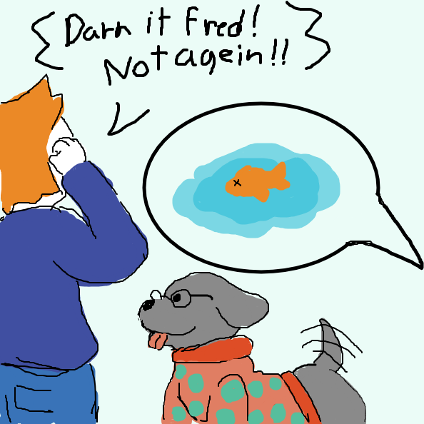 Turns out Fred was the killer all a long? - Online Drawing Game Comic Strip Panel by Derren