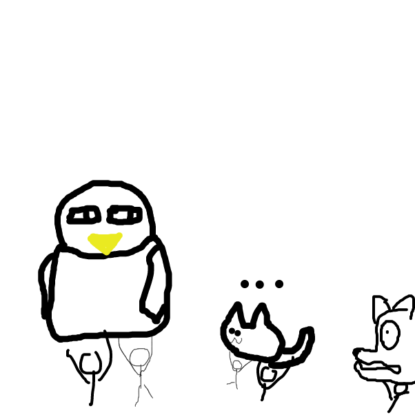 Drawing in cats by Dannhampton