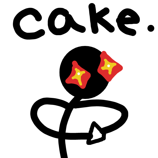 He want cake. - Online Drawing Game Comic Strip Panel by MovedAccounts