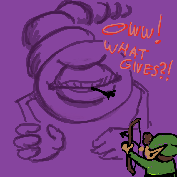 "I hope you got life insurance kid because I can see an accident in your future" - Online Drawing Game Comic Strip Panel by Peyocay