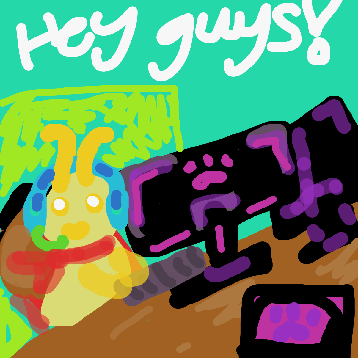 Hey guys we ready to play? - Online Drawing Game Comic Strip Panel by YanaTheDankest