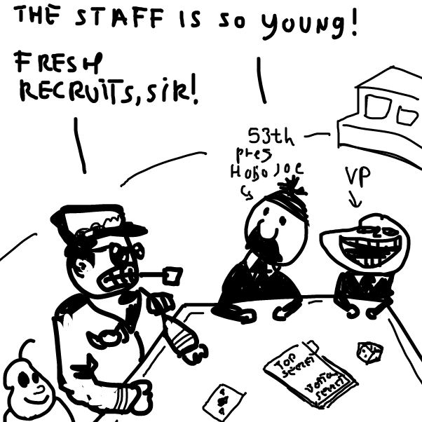 "tell me general, what we need all these missiles for? who might attack us?" "it's usually the united states, sir" "but we are the united states?!" "that we are, sir" - Online Drawing Game Comic Strip Panel by Peyocay