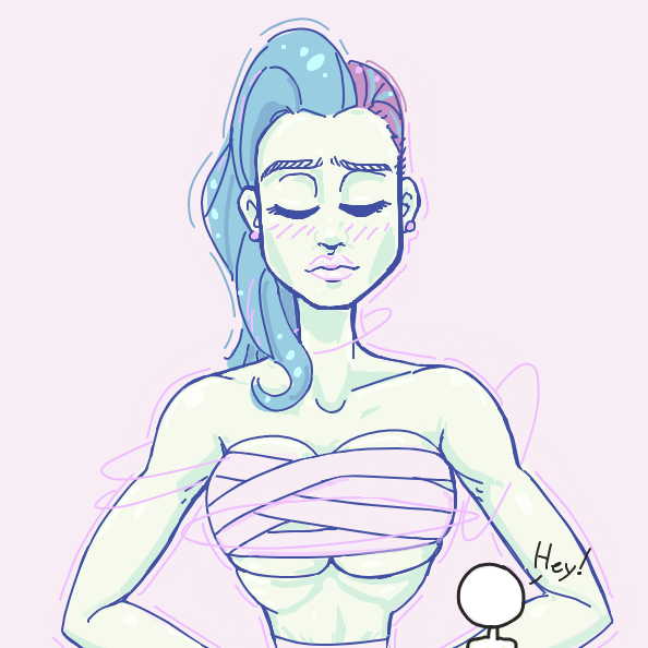 idk . . . i never get to draw weird hecks - Online Drawing Game Comic Strip Panel by Cake Emoji