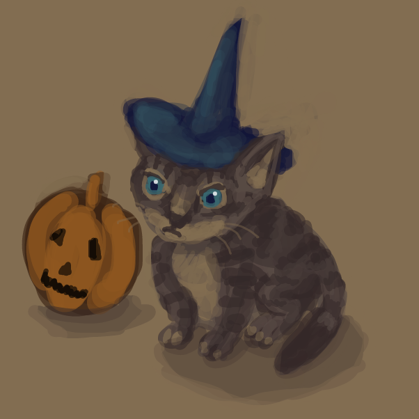 spooky. gotcha. - Online Drawing Game Comic Strip Panel by Peyocay