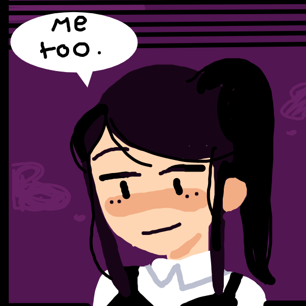 Drawing in A stab at happiness by necrophrenia