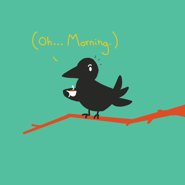 Drawing in Morning Bird by Cake Emoji