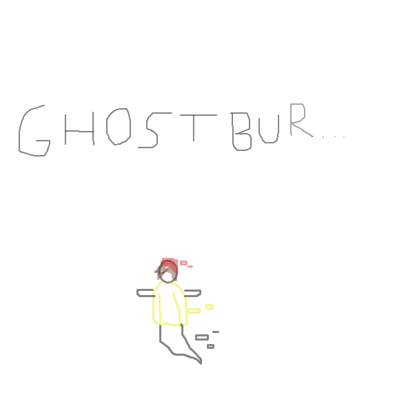 Drawing in ghostbur by XD