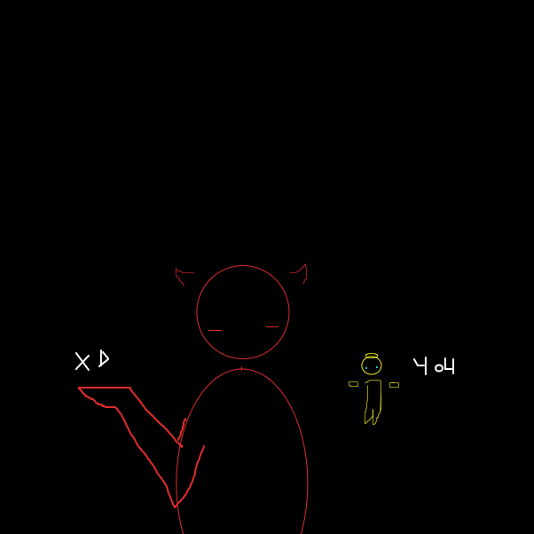 Drawing in draw yourself as a demon by XD