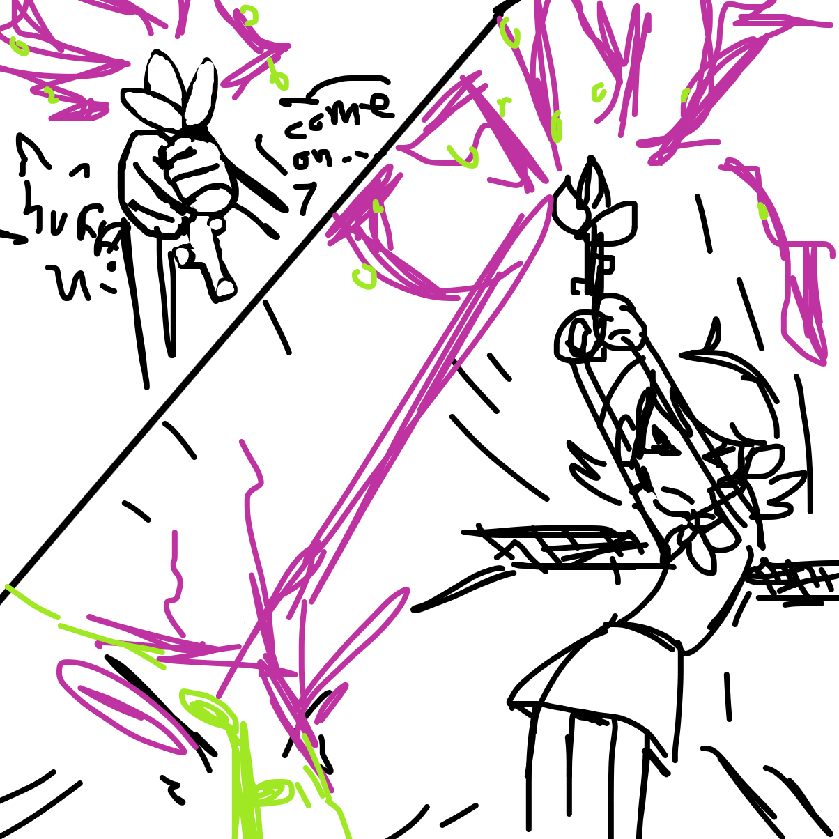 Drawing in Running Out of Panels 2: Rowdy Rooftop Rumble by Razputin