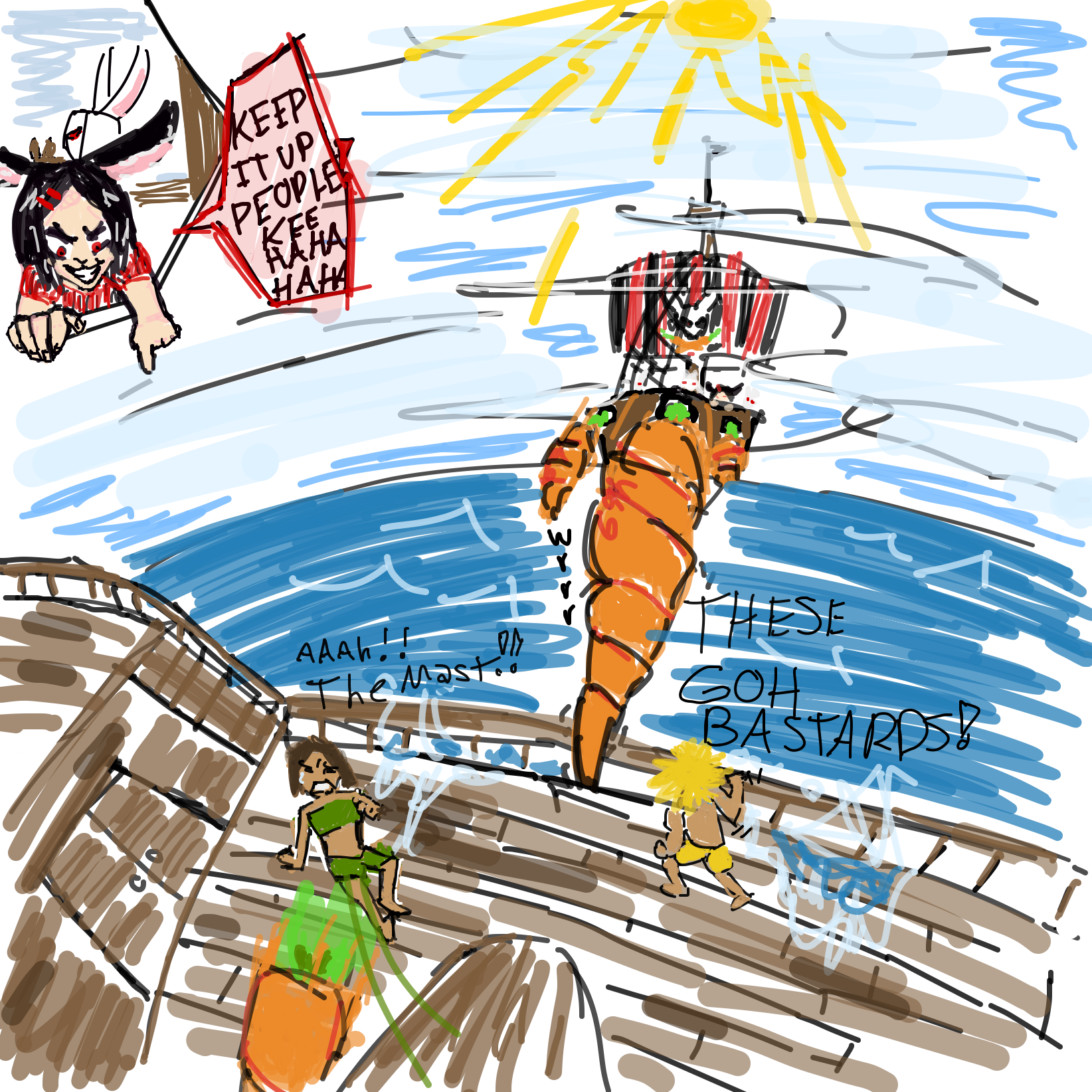 Drill carrots? - Online Drawing Game Comic Strip Panel by Guest225
