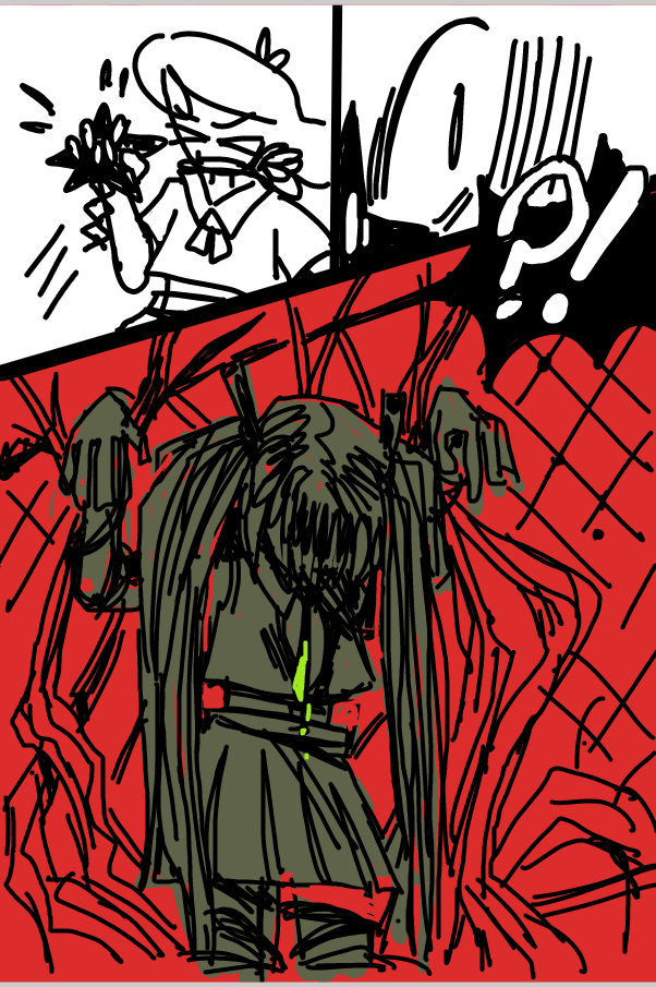 she's okay lol - Online Drawing Game Comic Strip Panel by Chumky