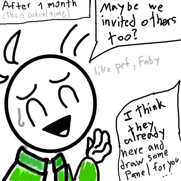 HUH!?!? new challenger??!!

also THIS IS my first panel done in month - Online Drawing Game Comic Strip Panel by FifaSam