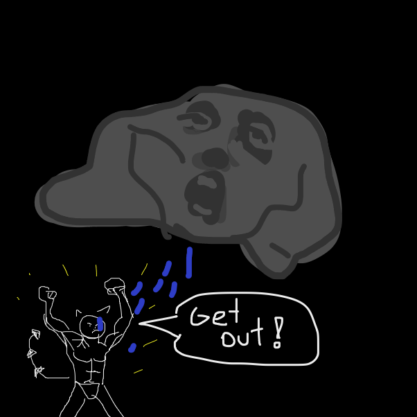 Drawing in the bad mood by RafaelH