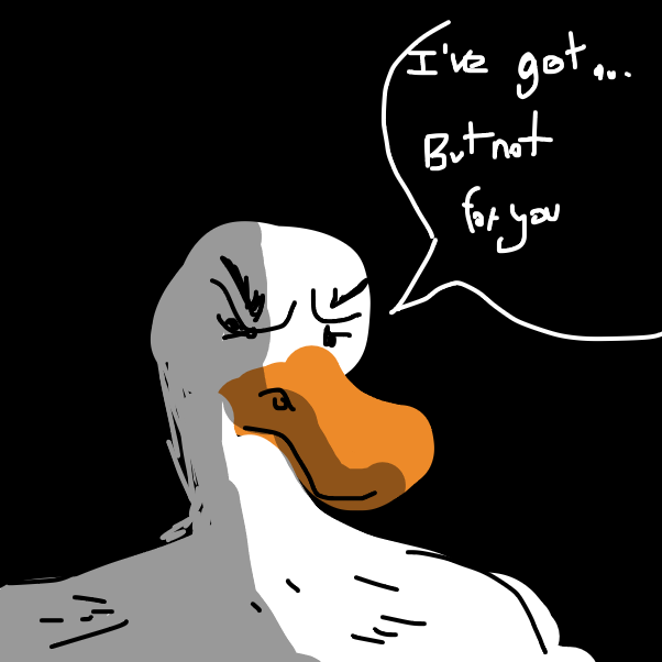 Drawing in Duck's Lemonade Stand by RafaelH