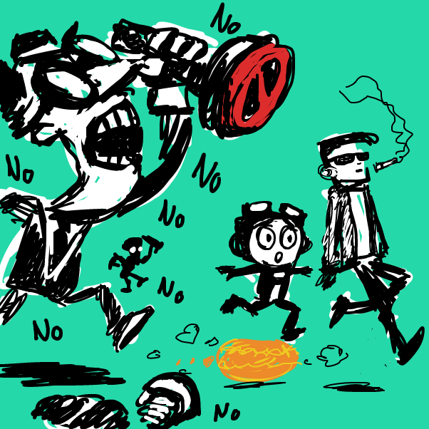 NO - Online Drawing Game Comic Strip Panel by Peyocay