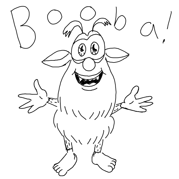 Booba - Online Drawing Game Comic Strip Panel by EggLeon