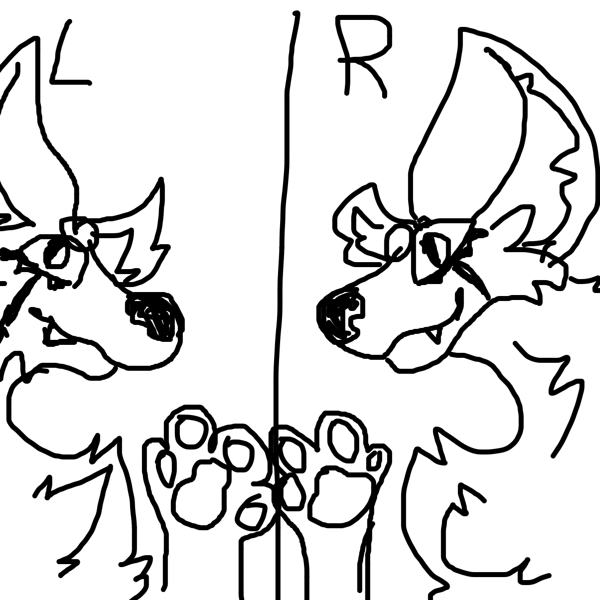 Drawing in Right v.s. Left hand by YanaTheDankest