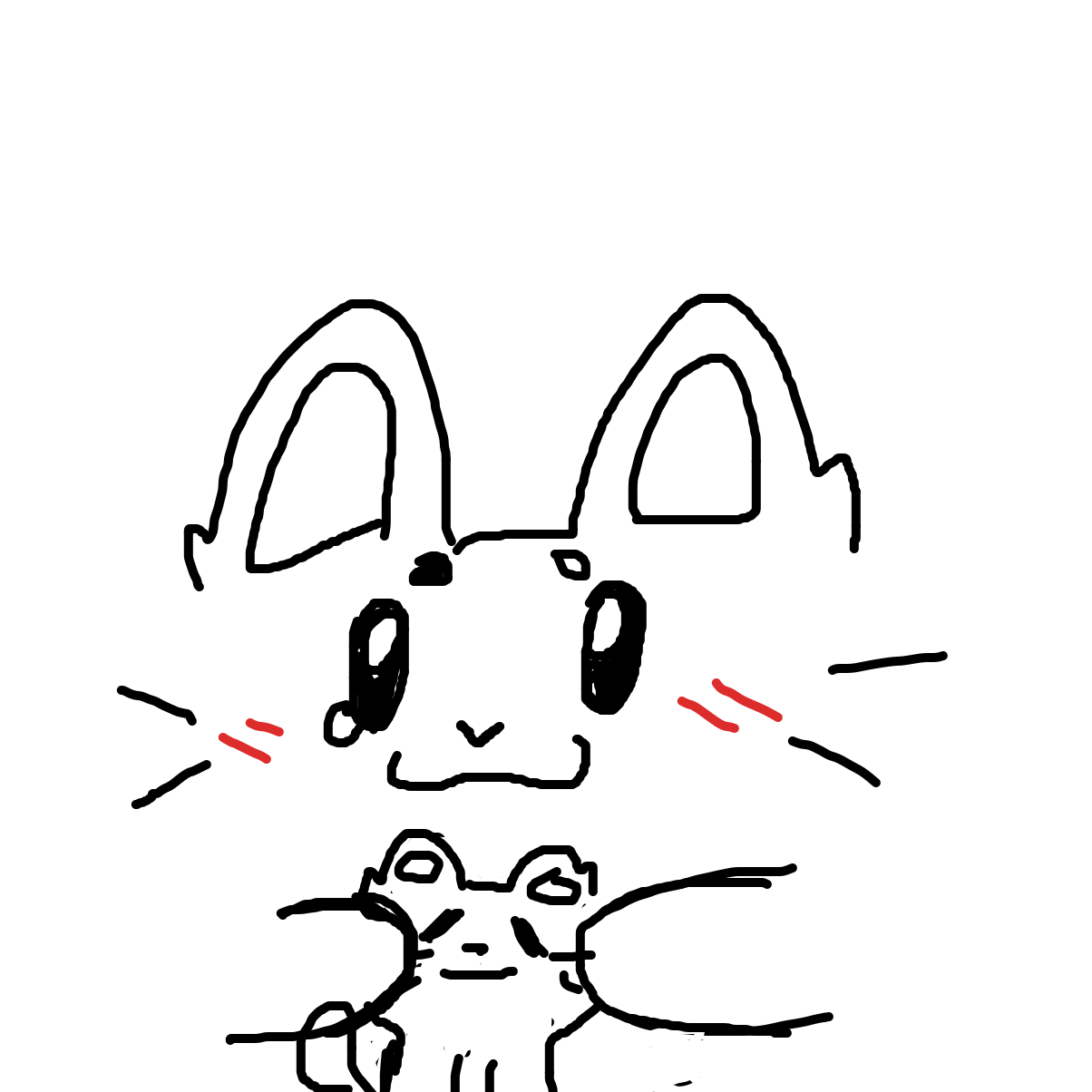 Baby kitty! - Online Drawing Game Comic Strip Panel by YanaTheDankest