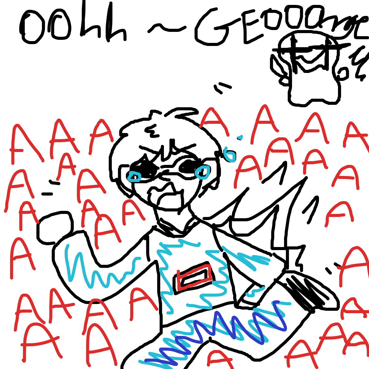 Dream- Oooh George-
George- AAAAAAAAAAAAAAA😭😱 - Online Drawing Game Comic Strip Panel by YanaTheDankest