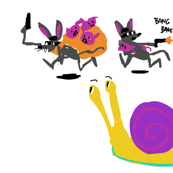 "i don't care what bank it is we ain't going home empty handed" - Online Drawing Game Comic Strip Panel by Peyocay