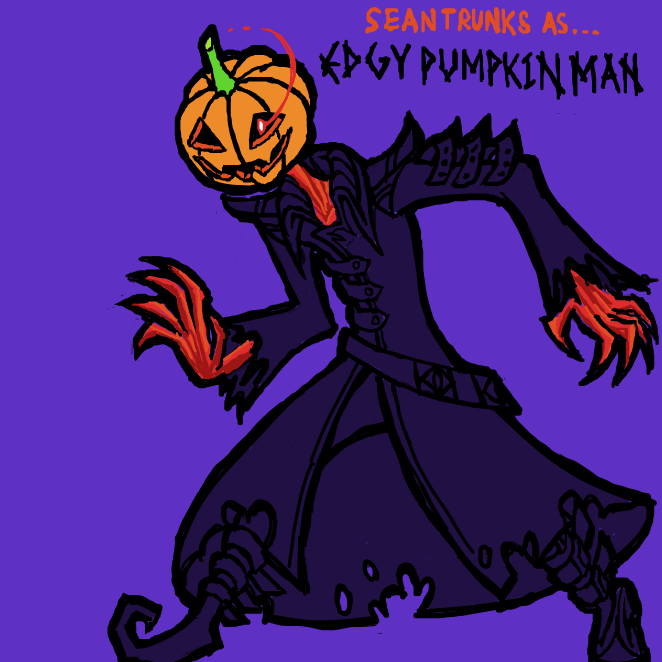 Wait, haven't I done this already? Oh well, have some more Halloween-sona content then. Full body version. - Online Drawing Game Comic Strip Panel by SeanTrunks